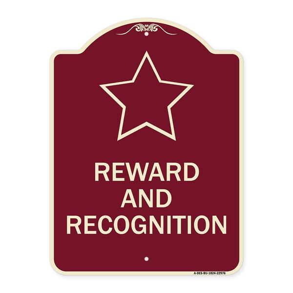 Signmission Reward and Recognition Heavy-Gauge Aluminum Architectural Sign, 24" x 18", BU-1824-22976 A-DES-BU-1824-22976 - main